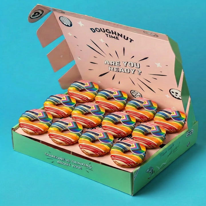"Chocolate Pride" vegan mini doughnut gift box